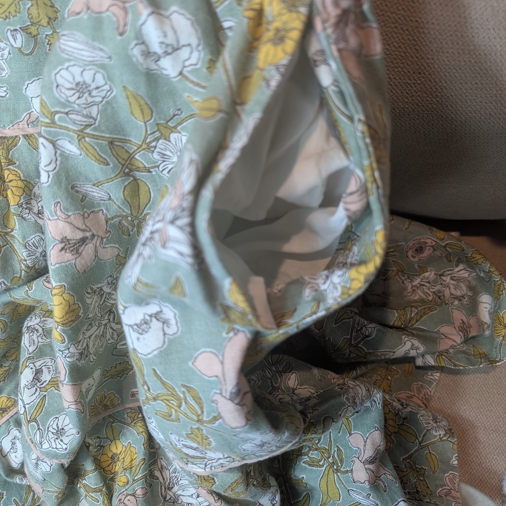 Pre-owned Cynthia Rowley Green and Pink Floral Dress - Picture 6 of 8
